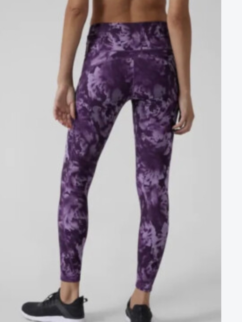 Athleta Purple Floral print  Leggings